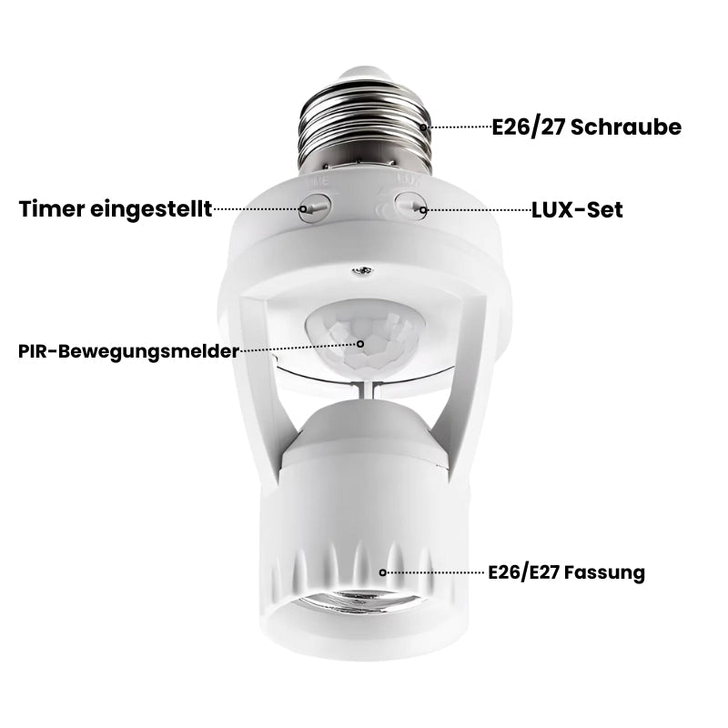 2+1 GRATIS | SmartSense - Intelligenter Bewegungssensor mit einstellbarer Zeit und Licht