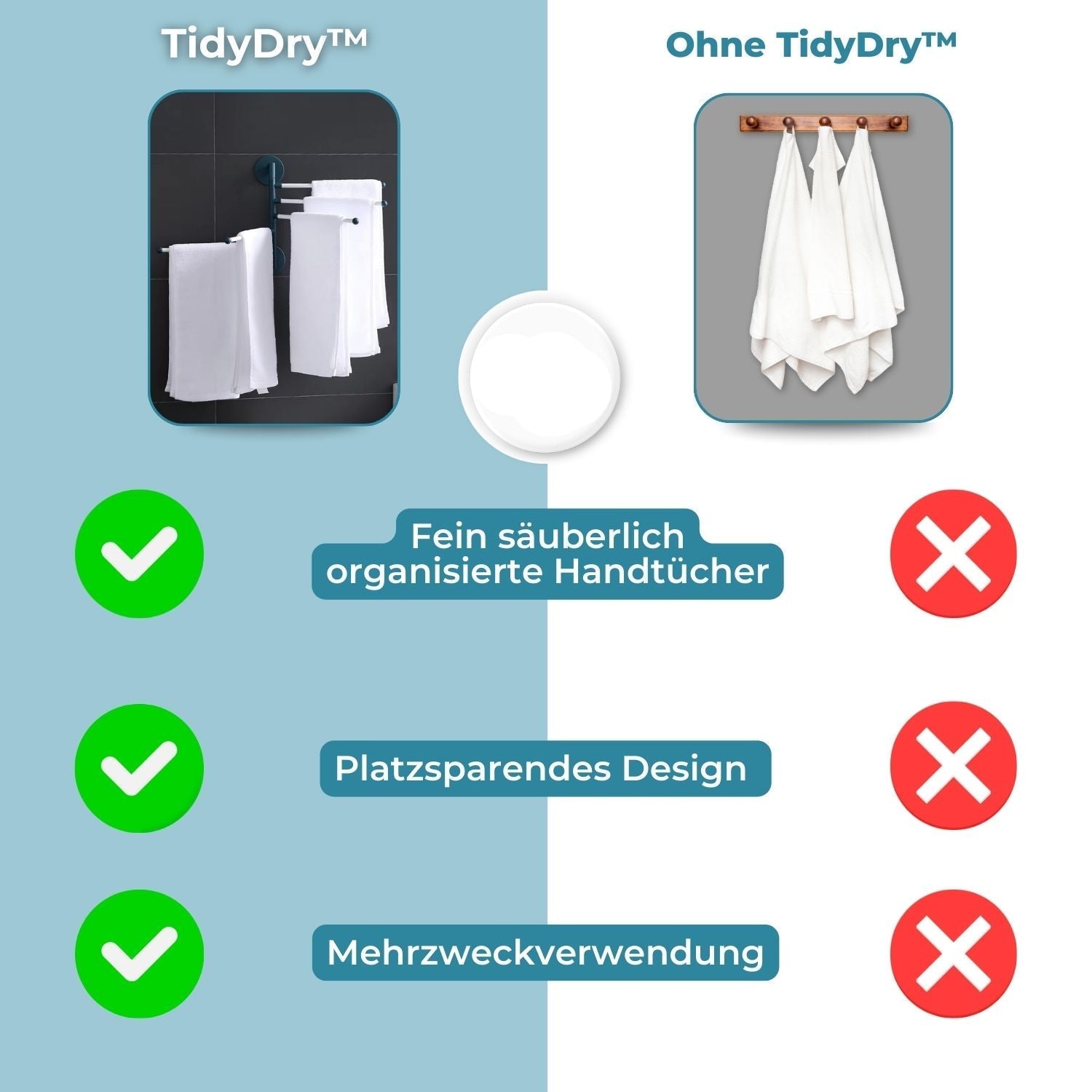 TidyDry - Mühelose Handtuchtrocknung zu jeder Zeit