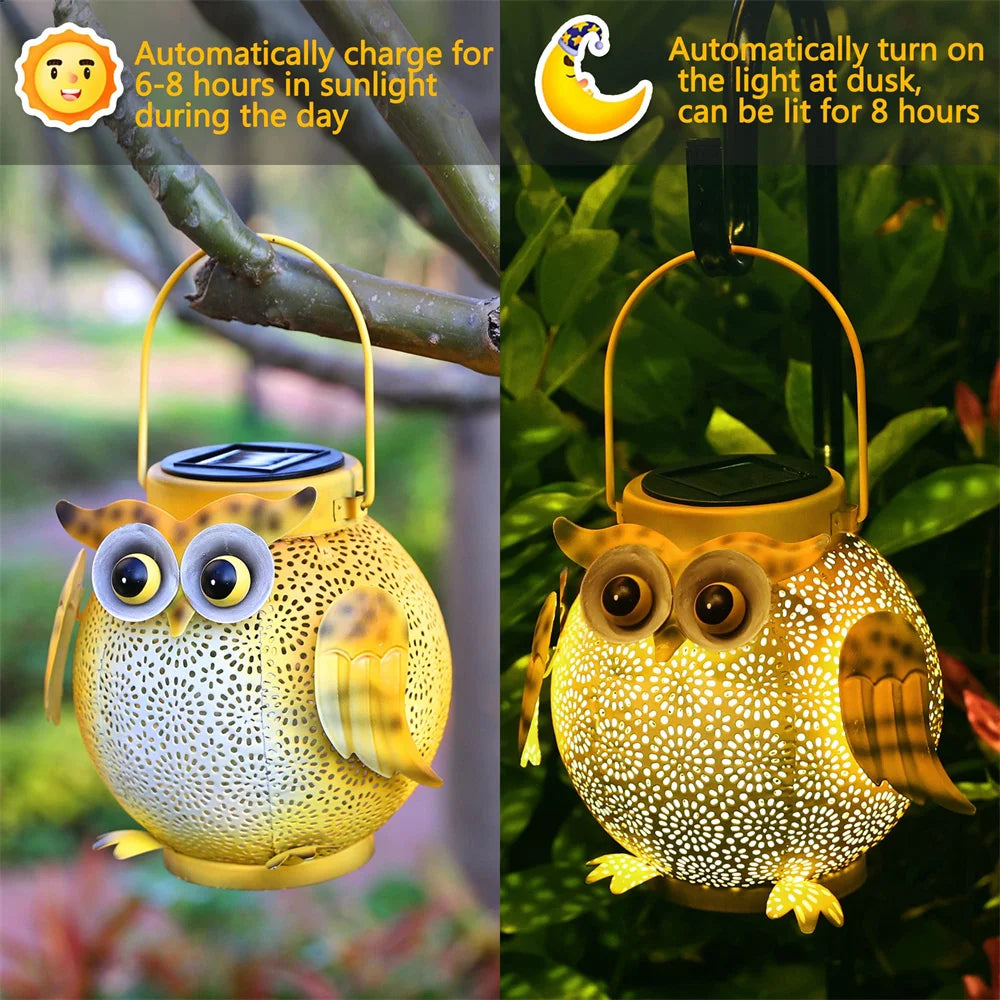 LumiTiere Solar-Tierlaterne | Handgefertigte Gartenleuchte mit Tiermotiv | Solarbetrieben & wetterfest | Für Terrasse, Balkon & Garten