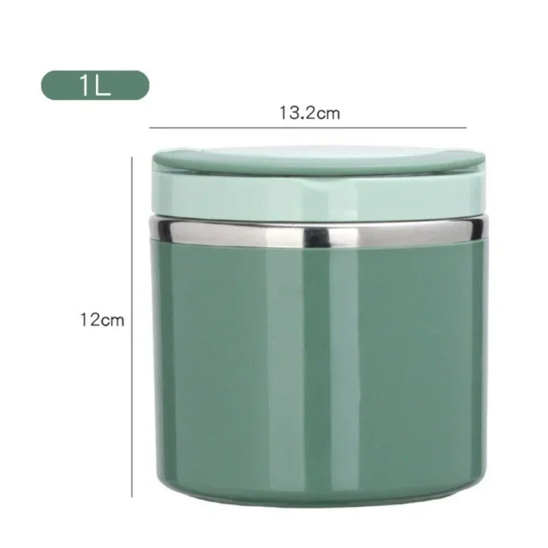 Thermo Lunchbox | Edelstahl Isolierbehälter | 630 ml / 1000 ml | Mit Griff & Auslaufsicher