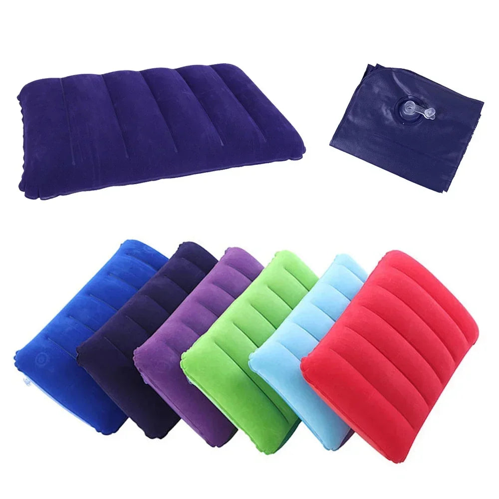 Aufblasbares Reisekissen 47x30 cm | Faltbar & Leicht | AirNest Outdoor Luftkissen für Camping & Flugreisen