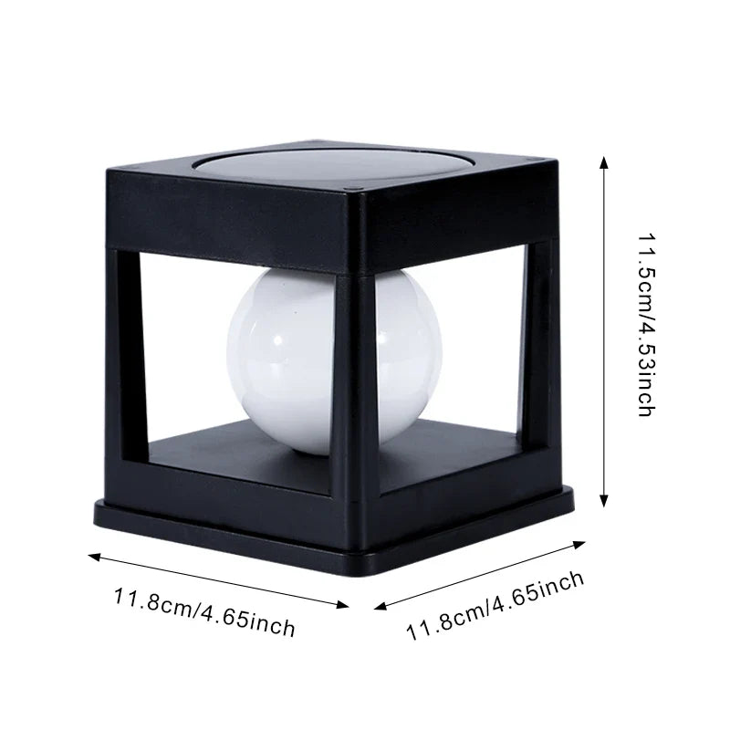Solar Gartenlaterne LUMOVIA DuoLight | 2 Lichtfarben | IP65 Wasserdicht | Für Boden, Terrasse & Stabmontage | 11,8 x 11,8 x 11,5 cm