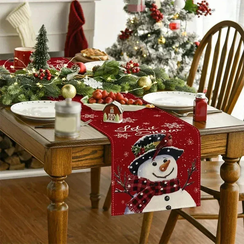 WinterTable - Weihnachts-Tischläufer aus Leinen
