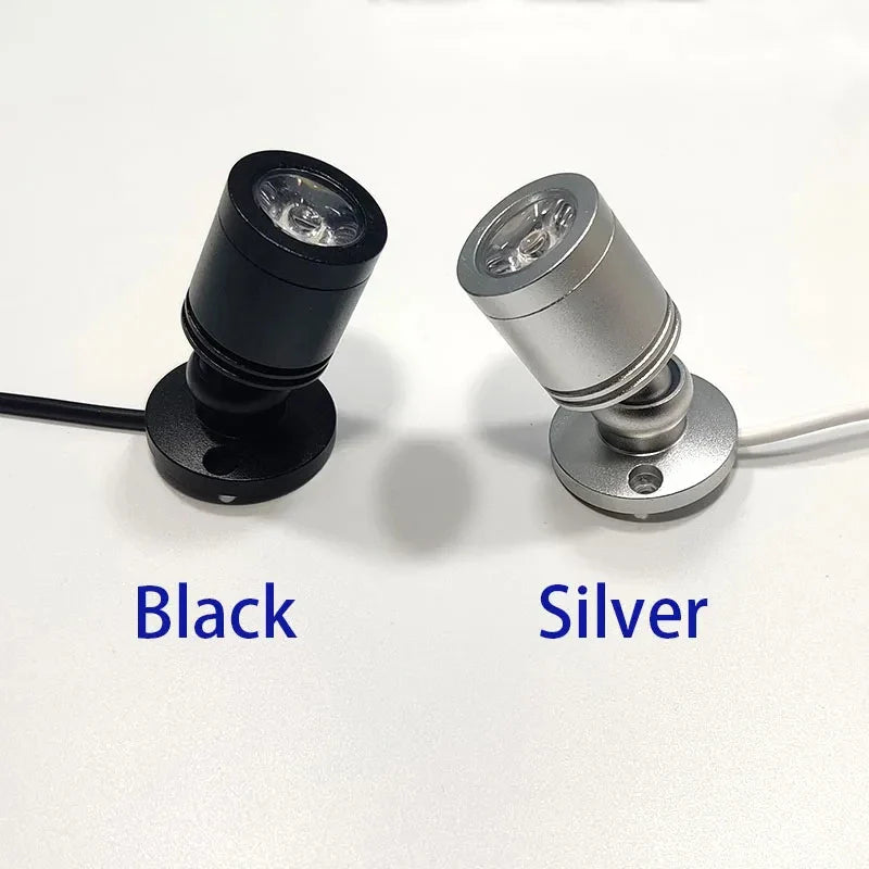 Mini LED Spot LuxoDot | 1W/3W | USB-Spotlicht für Vitrinen & Deko | Warm- & Kaltweiß | Aluminiumgehäuse