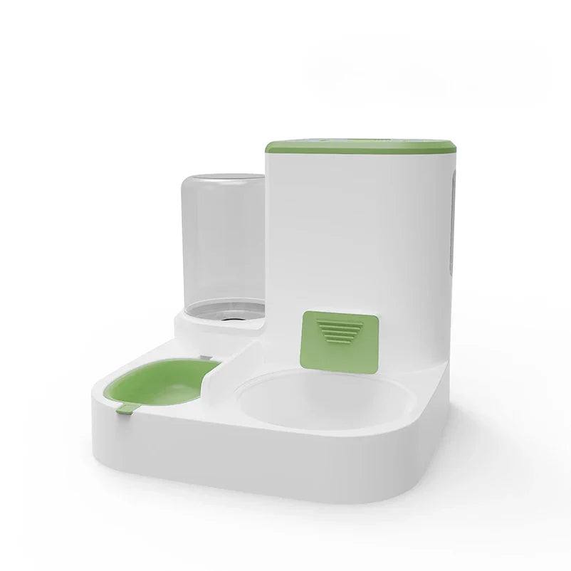 Feedipet Futter- & Wasserspender für Katzen & Hunde | Automatische Nachfüllung | 2-in-1 Napf-Set