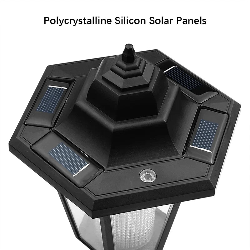 Solara Solar Gartenlampe | Sechseck-Design | Warm- & Kaltweiß | 8h Leuchtdauer | Wetterfest