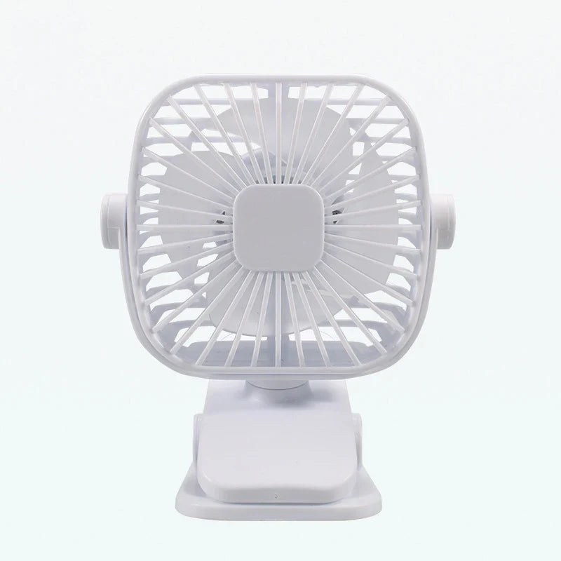 USB Mini-Ventilator SilentBreeze | Tragbar & Wiederaufladbar | Leise Tisch- & Clip-Lüfter für Schreibtisch & Bettgestell