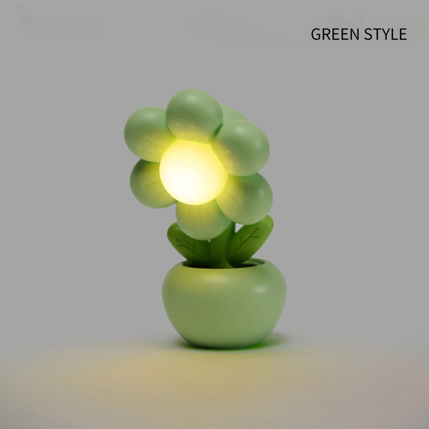 Lumiflower | Mini LED Blumentopf Nachtlicht | Batteriebetrieben | 5,5 x 4 x 10,3 cm