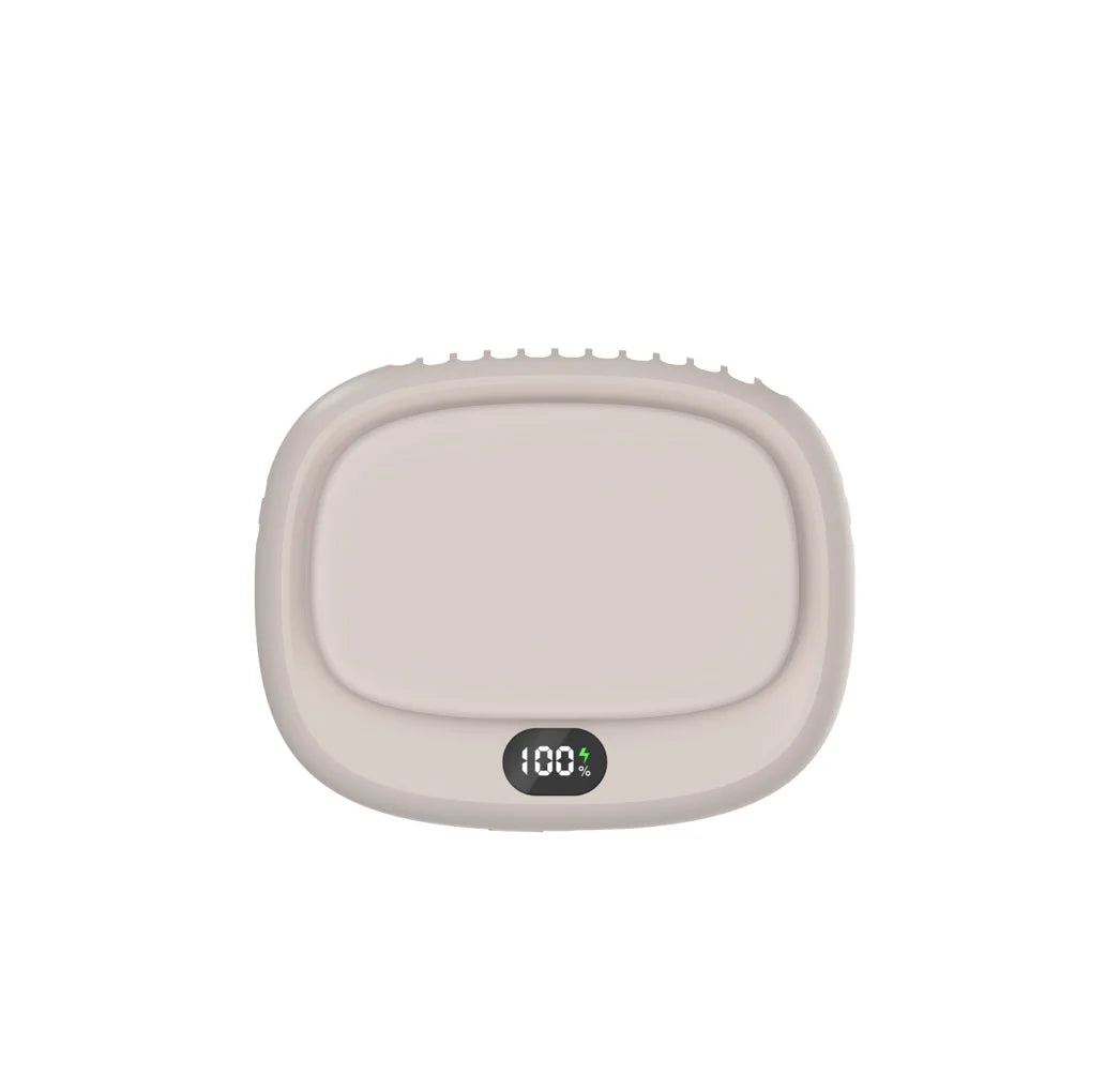 Brisano Halsventilator | Tragbar & Wiederaufladbar | 5 Geschwindigkeiten & LED-Anzeige | Leise Mini-Handventilator für Sommer & Reisen