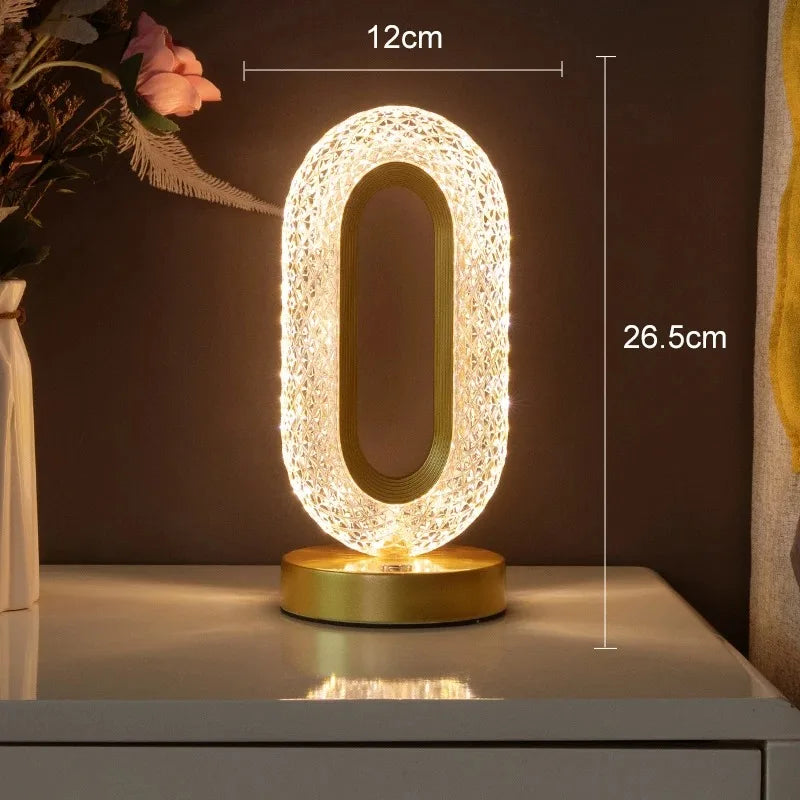 LED Nachtlicht Dimmbar | Touch Steuerung | 3 Lichtfarben | USB Wiederaufladbar
