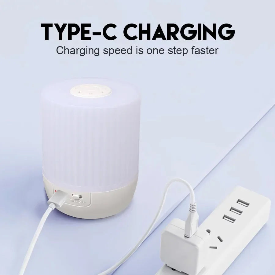 LumiCamp | 360° Camping- & Stimmungslicht | 3 Lichtfarben, Touch-Steuerung & USB-C | 25h Akkulaufzeit