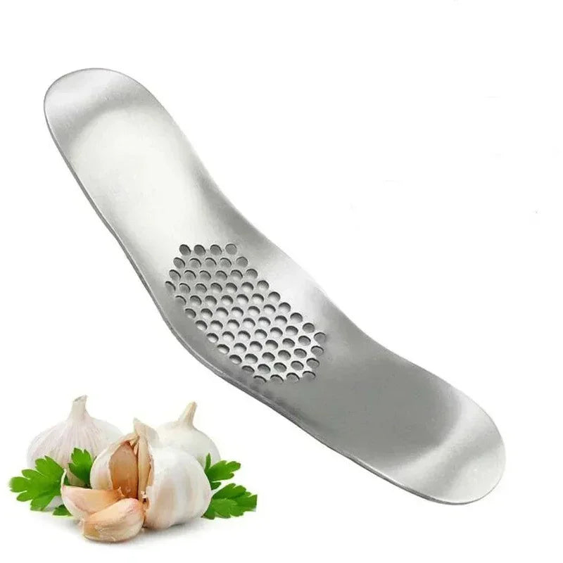 KnobiPro Knoblauchpresse | Manuell | Edelstahl | Robustes Design & Leichte Handhabung | 19 × 4 cm