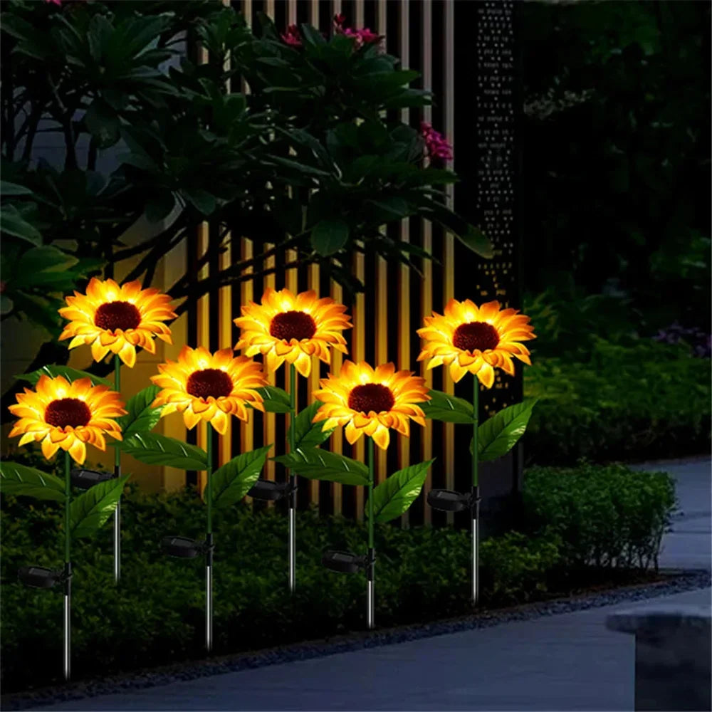 GardenGlow - Sonnenblumen-Solarleuchten für den Außenbereich