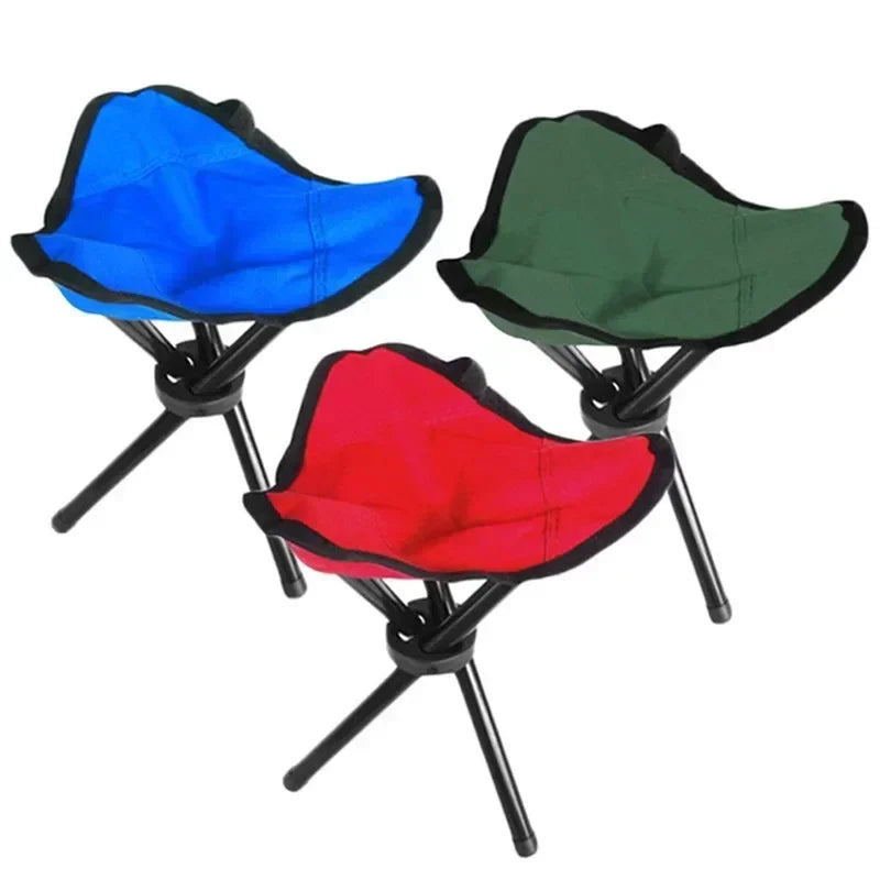 TrekHocker Outdoor | Faltbar & Ultraleicht | Rutschfest & Robust | Blau/Grün/Rot