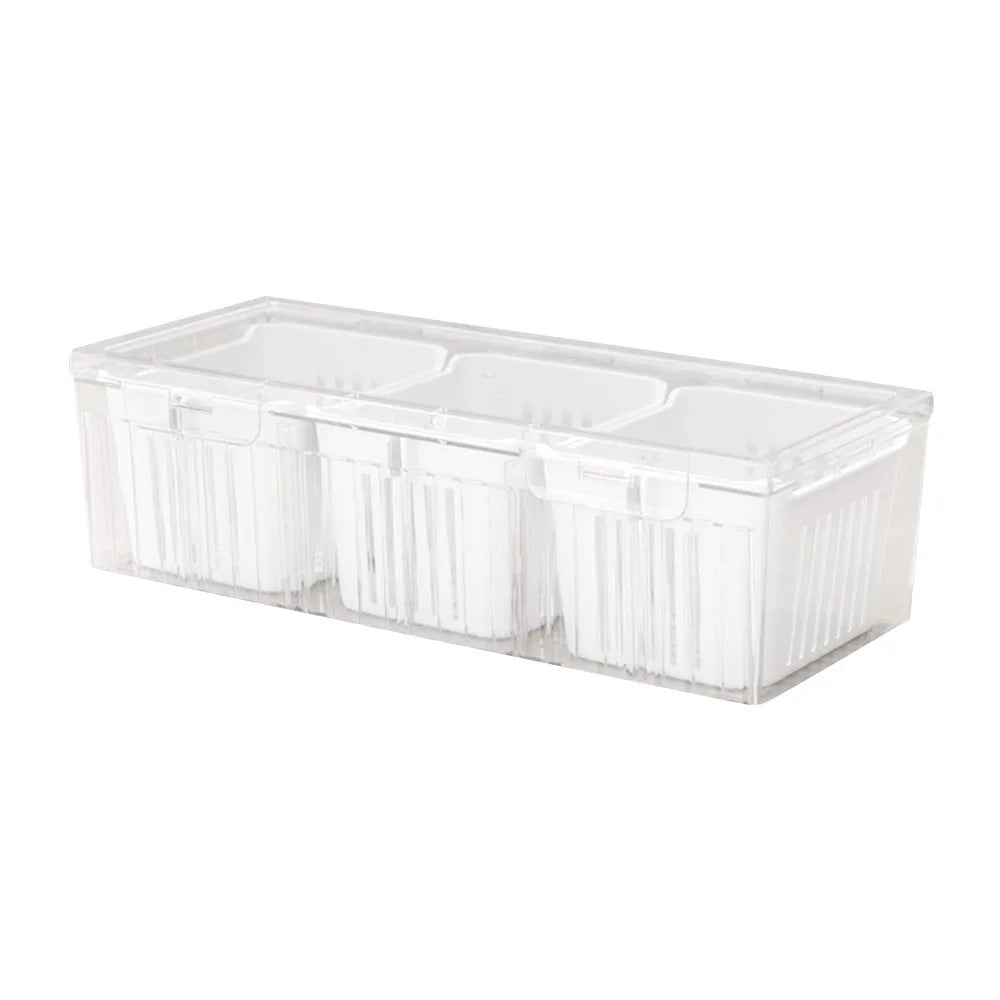 Organixo | Aufbewahrungsbox | Kompakt & Stapelbar | ABS | 22,7 x 9 x 6,7 cm