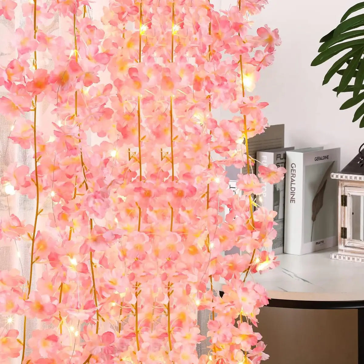 SakuraGlow Lichterkette | Kirschblüten-Girlande | 20 LED | Romantische Deko für Schlafzimmer & Feste