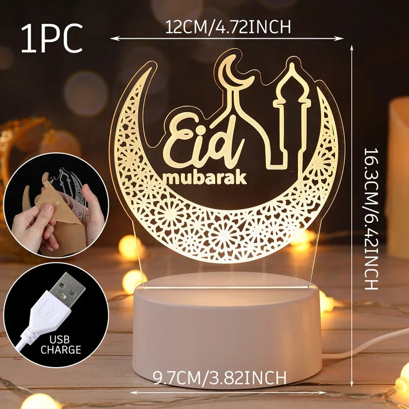 LumiNoor Ramadan Kerzenhalter | Mond-Design | Stimmungsvolle Deko | Metall