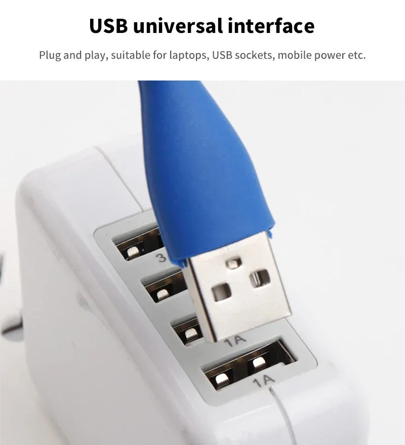 FlexiLight | USB LED Lampe | 360° Drehbar & Stromsparend | Flexibler Hals
