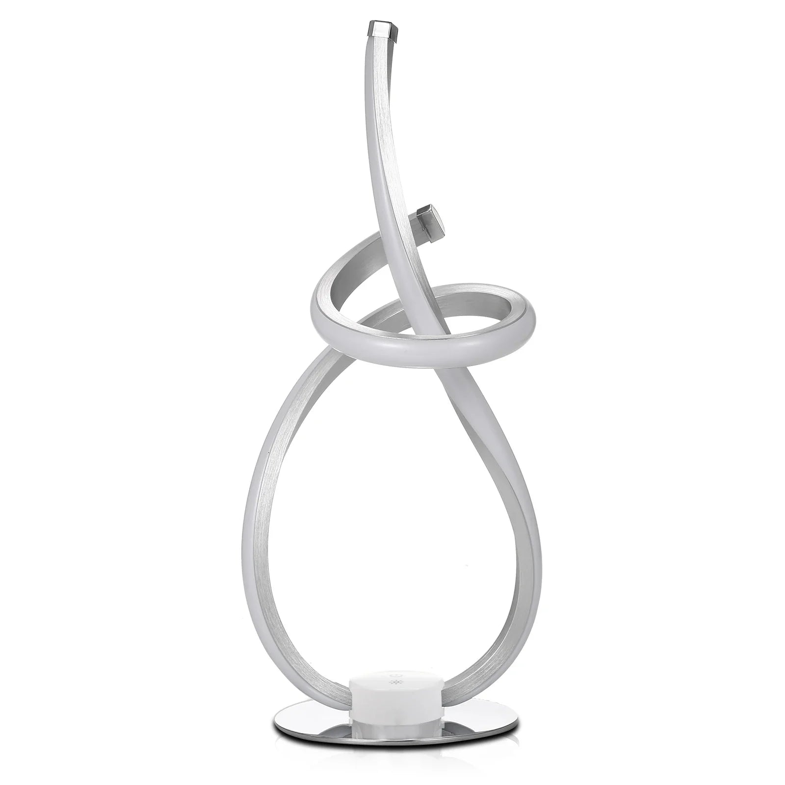 SpiraLume | LED Tischlampe Spiralform | 3 Lichtfarben & Dimmbar | Moderne Nacht- & Ambientelampe 33,5 cm