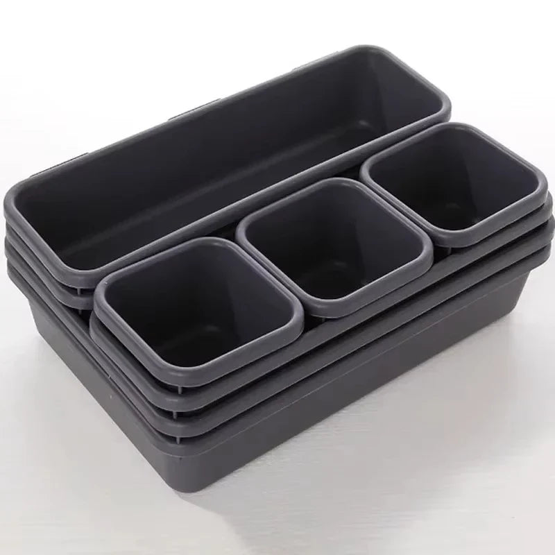 Flexorra Schubladen-Organizer Set | 8-teilig | Verstellbare Fächer | Für Bad, Küche & Schmuck