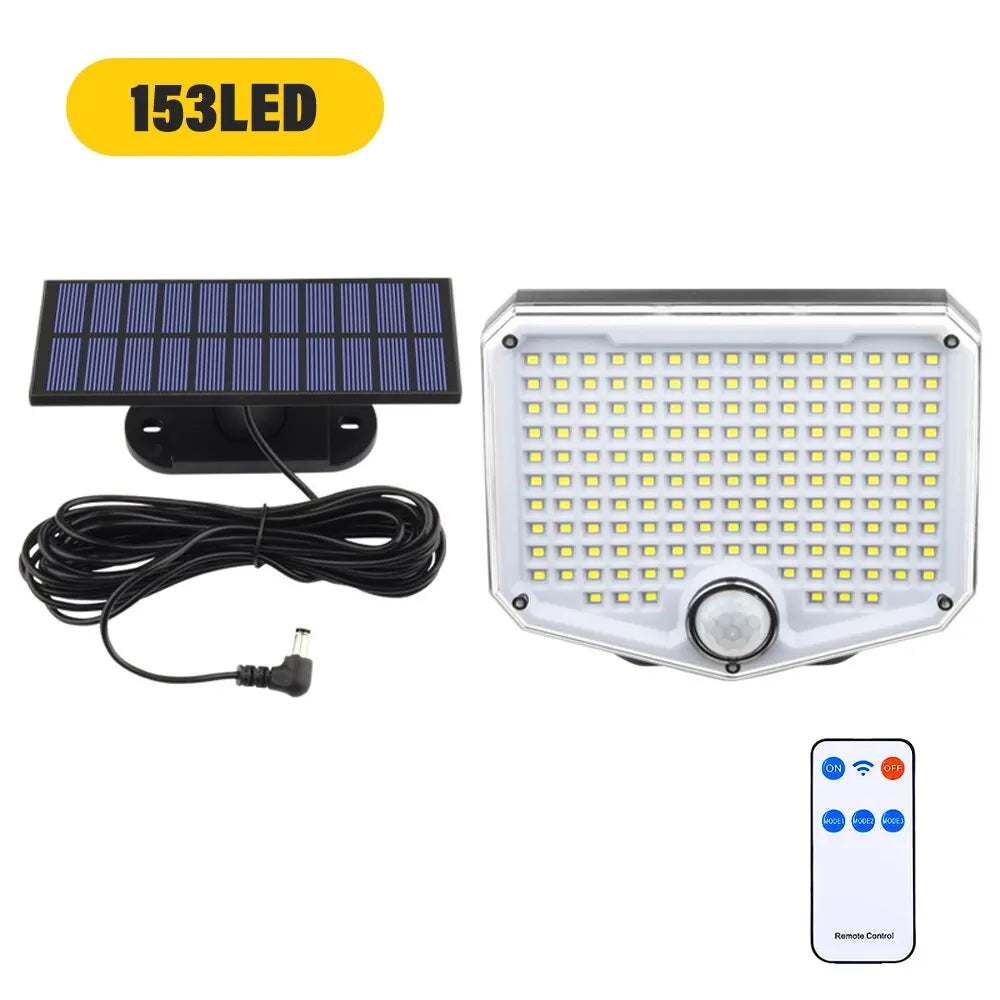 SolarBeam 153 | 270° Superhell | Bewegungsmelder & Fernbedienung | IP65 Wasserdicht