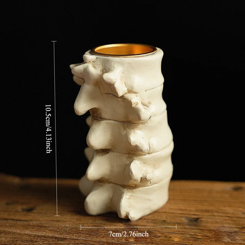 Halloween Scary Candle Holder Heart Brain Simulation Model Retro Horror Decoration Props, Spooky Festival Sensory Decor Supplies