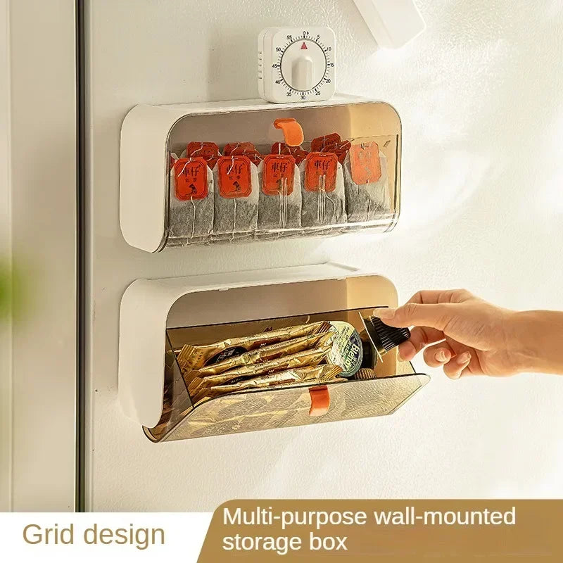 KlarStil Toiletten Aufbewahrungsbox | Wandmontage | Staubdicht & Selbstklebend | Makeup & Schmuck Organizer