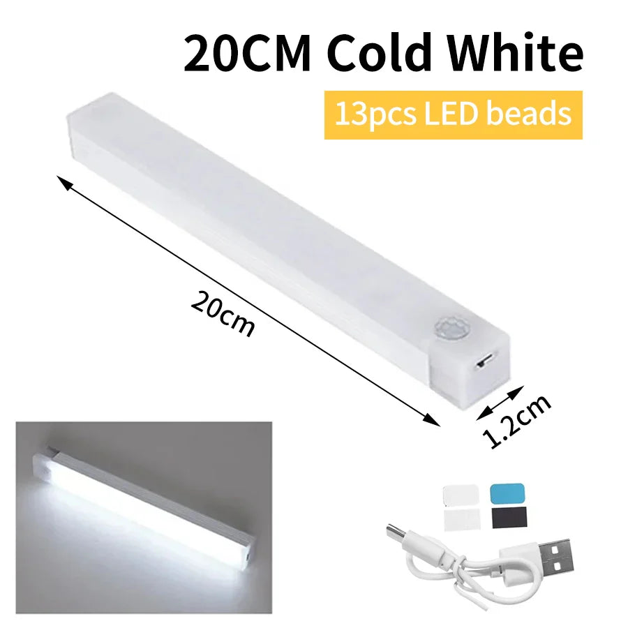 SenseLite Motion LED | Wiederaufladbares Sensorlicht mit Magnetbefestigung | Warmweiß | Für Schrank, Bett & Flur