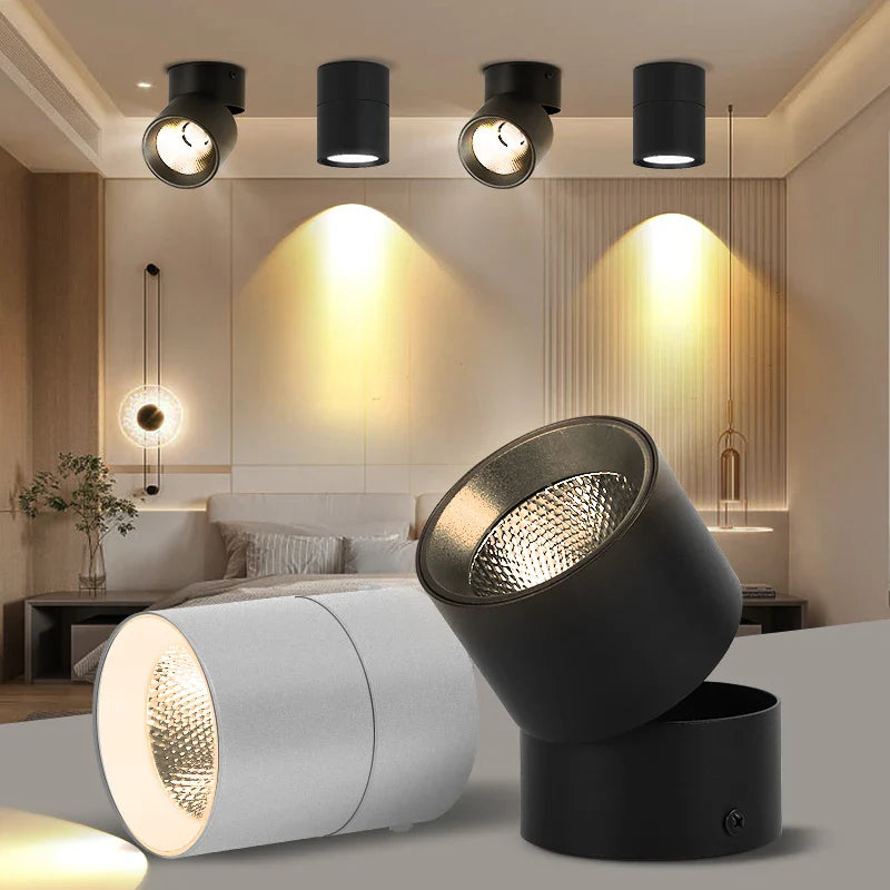 Lumiaro LED Deckenspot | 3 Lichtfarben 3000K–6500K | 7W/10W/15W | Aluminium & Kunststoff | Modernes Downlight