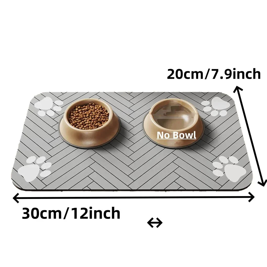 PawGuard | Saugstarke Futtermatte | Wasserdicht & Rutschfest | Platzset für Hunde- & Katzennäpfe | 20×30 / 30×50 / 40×60 cm