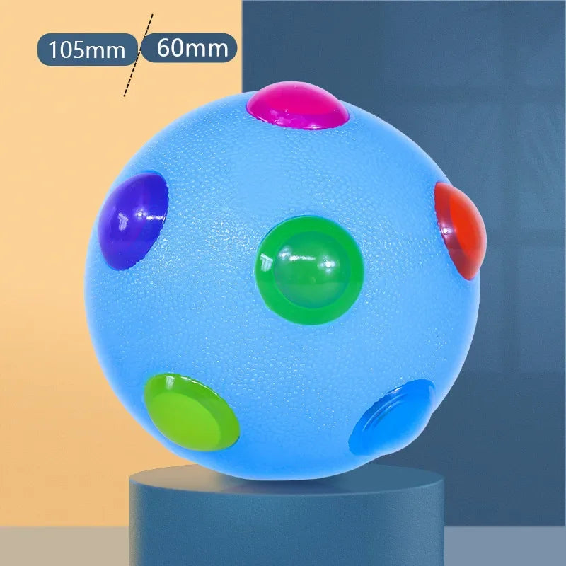 Hundespielzeug GlowPaw Ball | LED Leuchtball | Elastisch & Beißfest | Für Hunde, Katzen & Kinder
