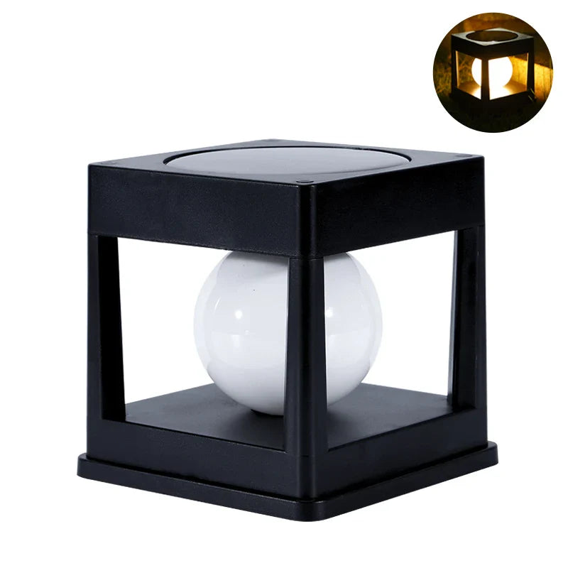 Solar Gartenlaterne LUMOVIA DuoLight | 2 Lichtfarben | IP65 Wasserdicht | Für Boden, Terrasse & Stabmontage | 11,8 x 11,8 x 11,5 cm