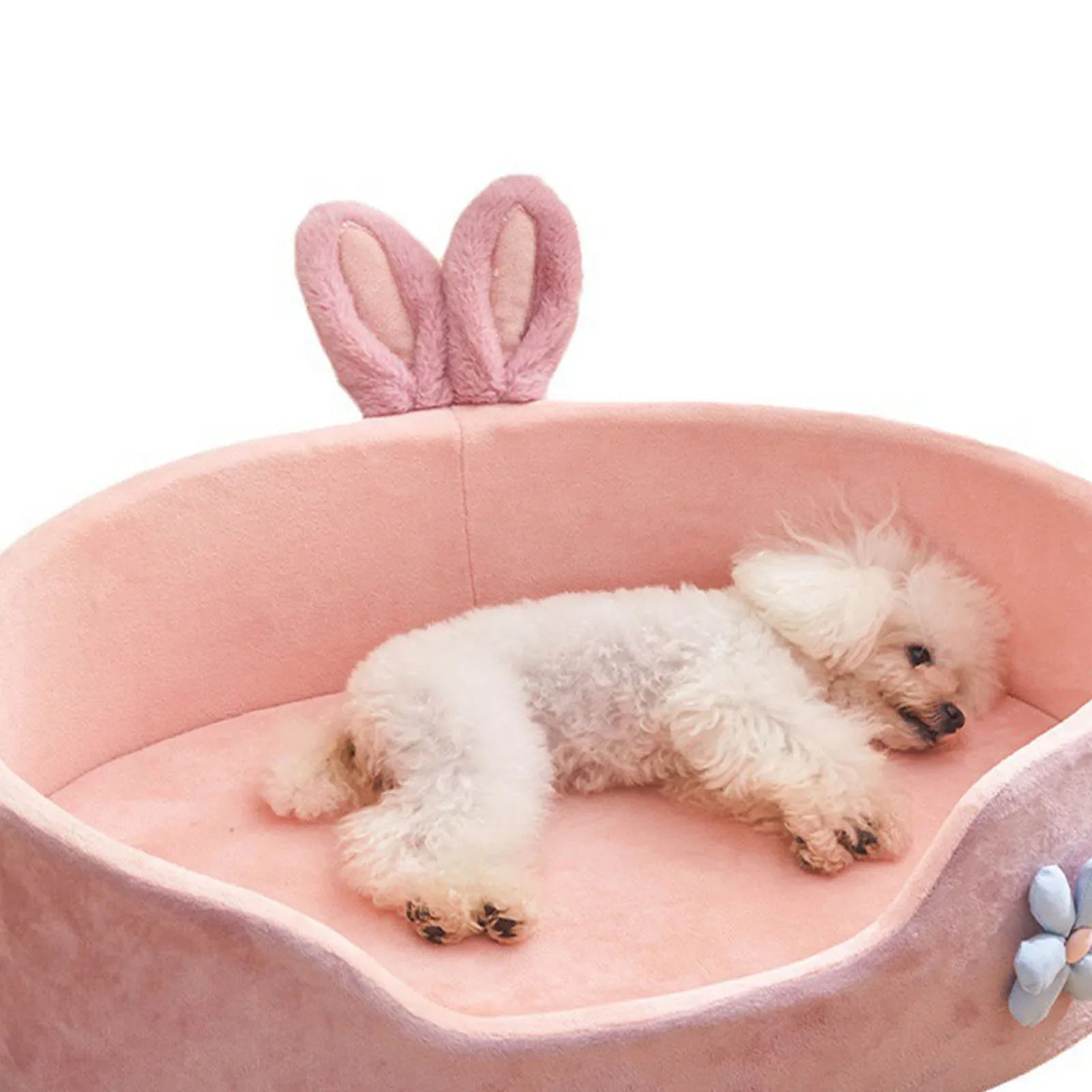 SnuffiNest Haustierbett Rosa | Abnehmbar & Waschbar | Weich & Hautfreundlich | Für Katzen & Kleine Hunde