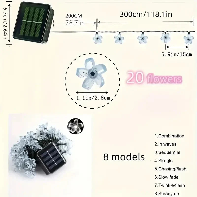 Solar Lichterkette LumiCord | Warmweißes LED-Licht | Energiesparend & Wetterfest | Für Garten, Balkon & Feste