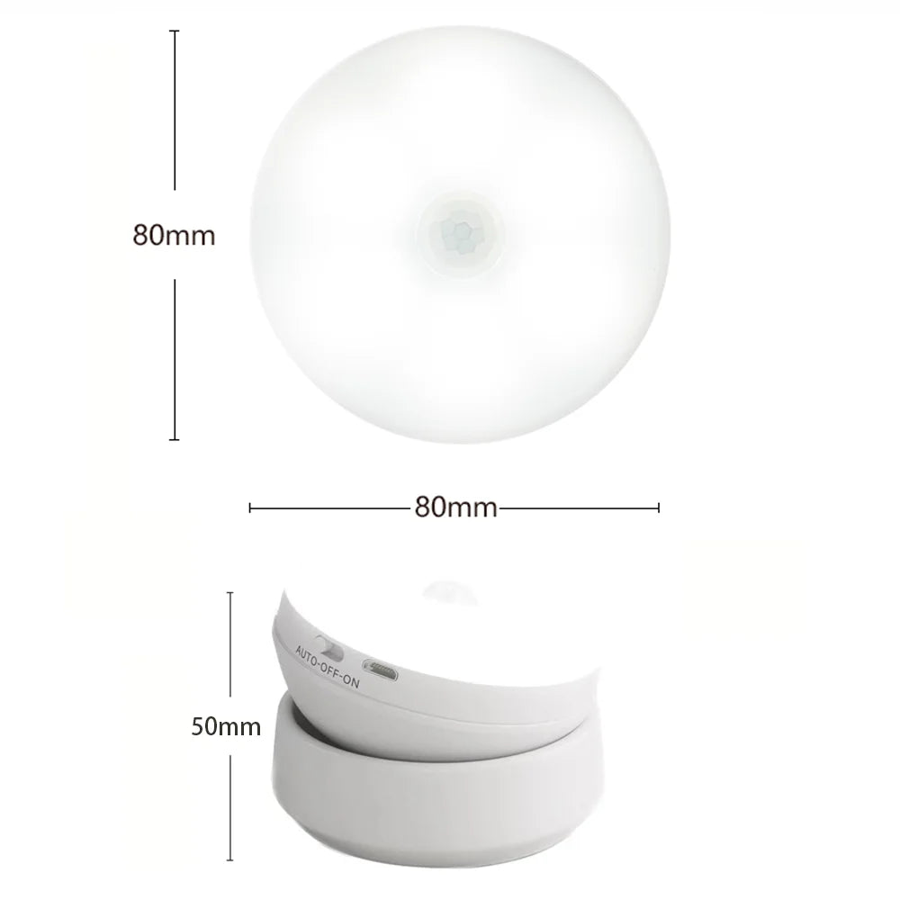 LumiFlex360 LED Nachtlicht | Bewegungsmelder | 360° drehbar | Wiederaufladbar | Magnetisch & kabellos
