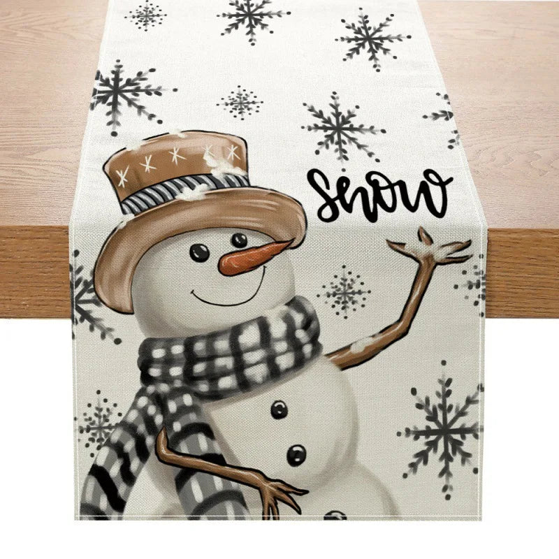 WinterTable - Weihnachts-Tischläufer aus Leinen