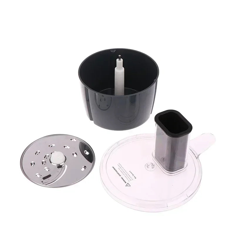 MixProTec Multifunktionales Zubehörset für Thermomix TM5/TM6 | Schneidscheibe, Behälter & Deckel | Spülmaschinengeeignet & Lebensmittelecht