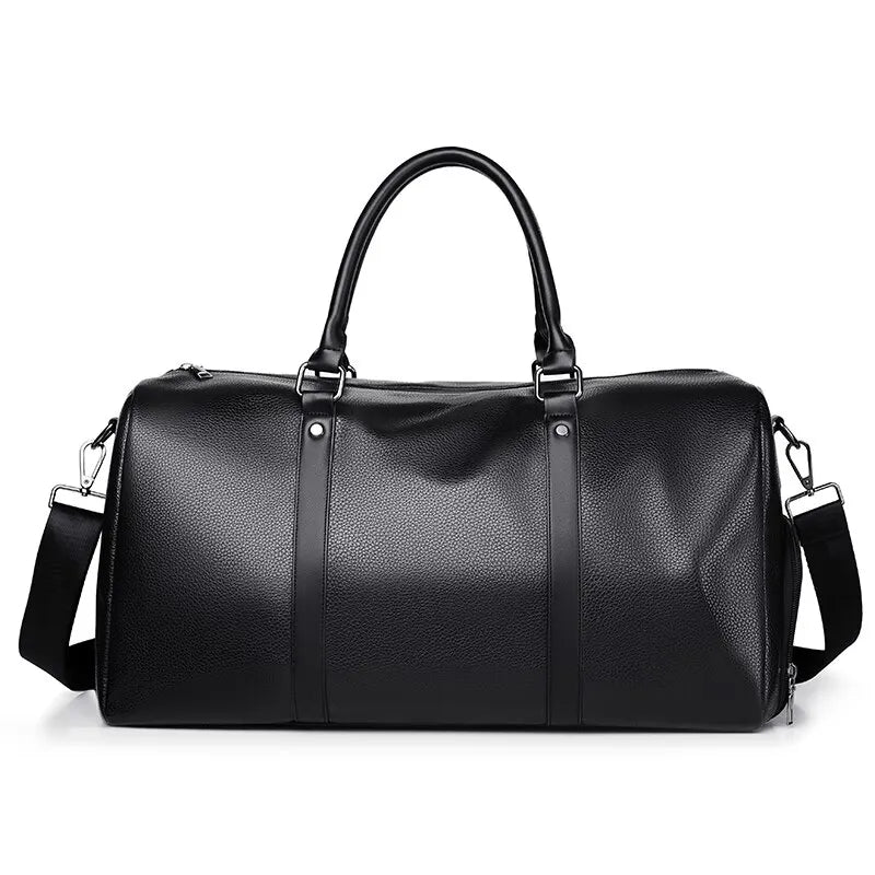 Reisetasche Ravemo Roadster | Retro-Sporttasche aus wasserfestem PU | 44×33×21 cm | Für Kurztrips, Training & Motorrad