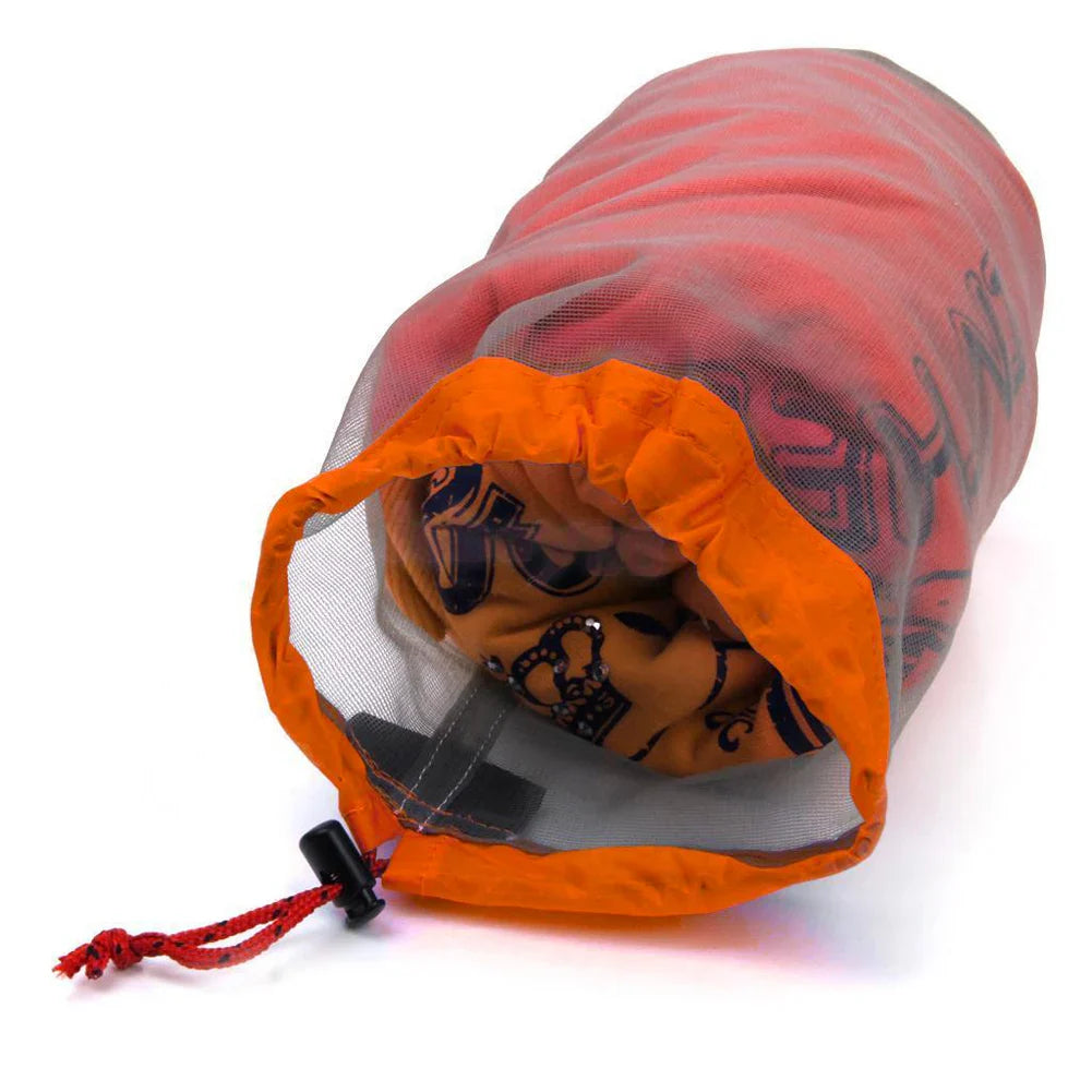 TrekSack MeshLite Ultraleichter Netzbeutel | Atmungsaktiver Packsack mit Kordelzug | Verschiedene Größen S–XXL | Für Wandern, Camping & Reisen