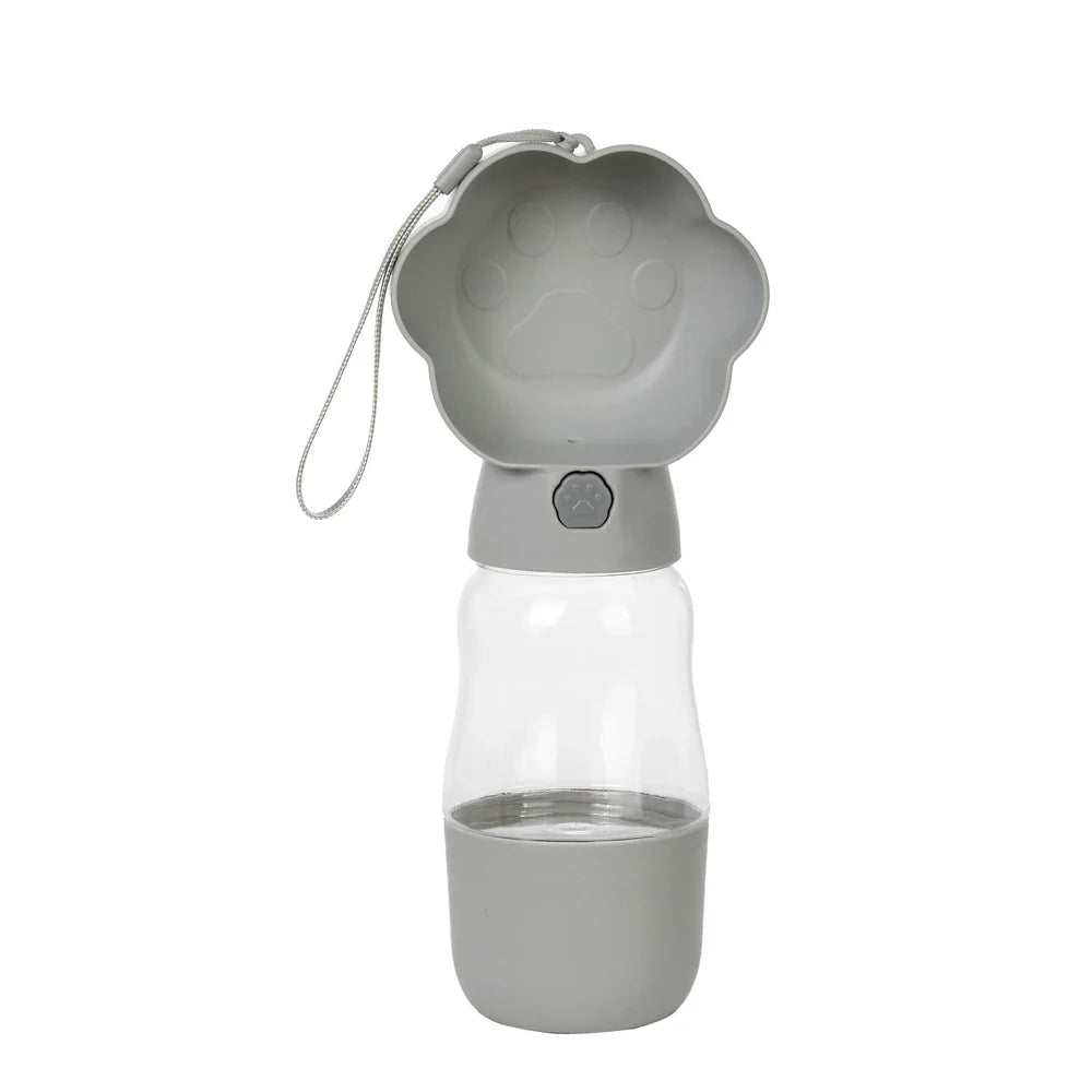 Trinkflasche Droppa DuoBottle | 2-in-1 Wasser- & Futterspender für Hunde & Katzen | Auslaufsicher & tragbar | 380 ml / 530 ml