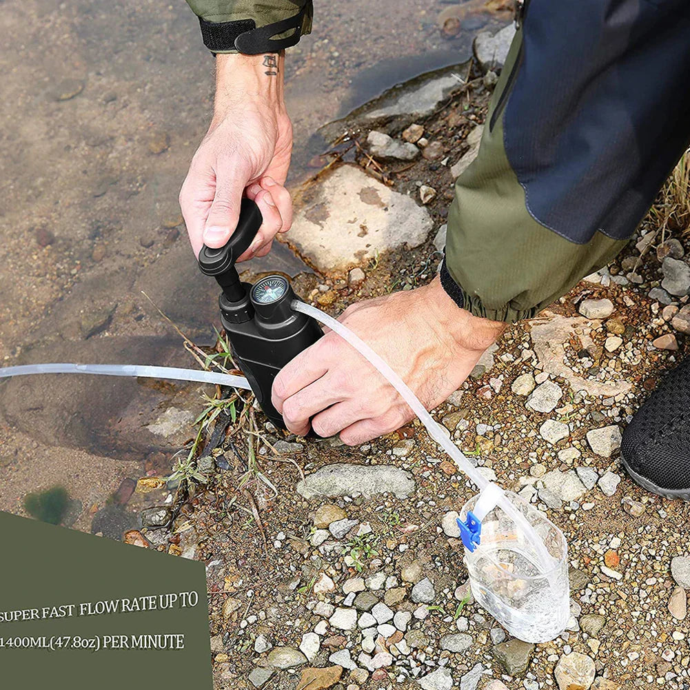 Outdoor Wasserfilter PureTrek Survival | 5000 L Filterleistung | 4-Stufen-Filtersystem | Kompakt & Robust