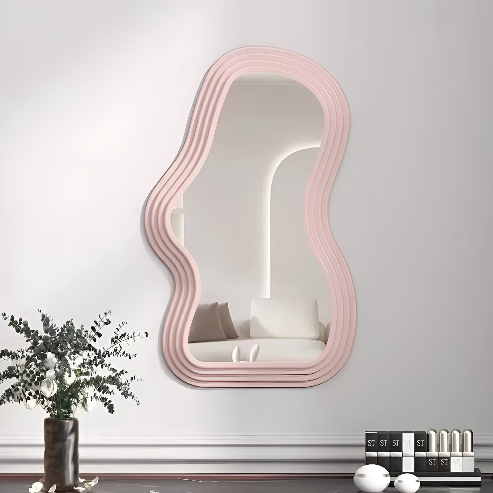 Cloudora Wandspiegel | Wolkenform | Dekorativ & Robust | ABS | 41 x 26 cm