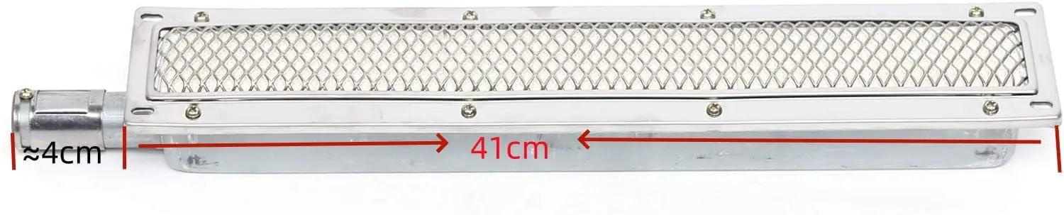 ThermaGrill Gasgrill mit Infrarot-Keramikbrenner | Edelstahl | Rechteckig 41 × 8 × 5,8 cm | Rauchfrei & Energieeffizient | Für Gastronomie & Outdoor