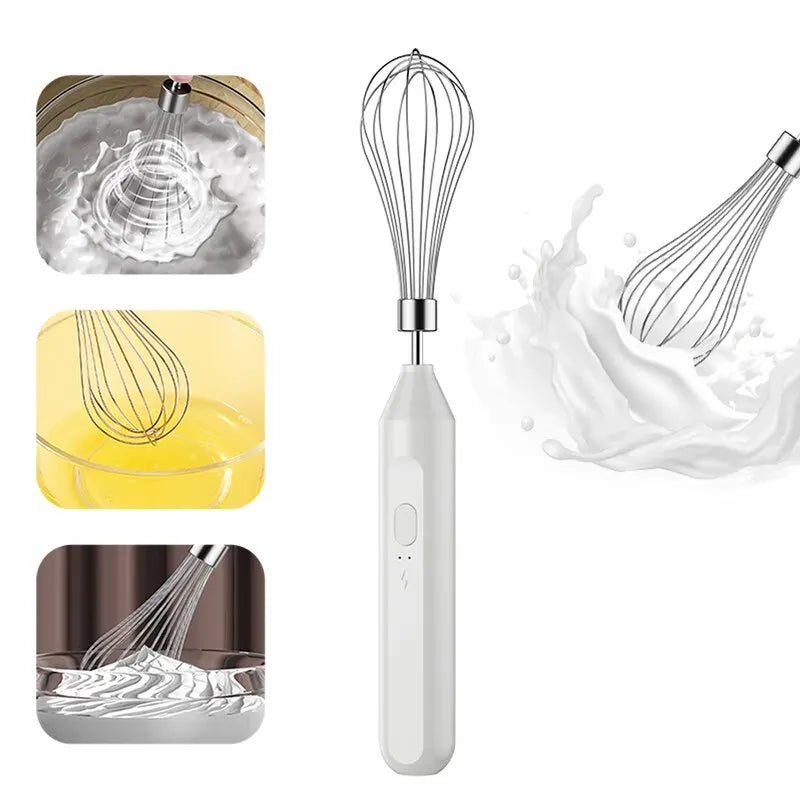 Frothix | Elektrischer Milchaufschäumer & Handmixer | Edelstahl | Für Kaffee, Milch & Eier | Wiederaufladbar & Vielseitig