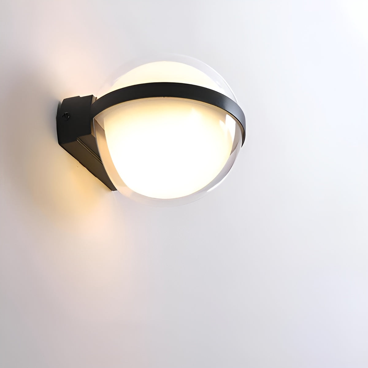 LumiGlobe Außenwandleuchte | Rundes LED-Design | Wetterfest & Energiesparend | Warm- & Kaltweiß