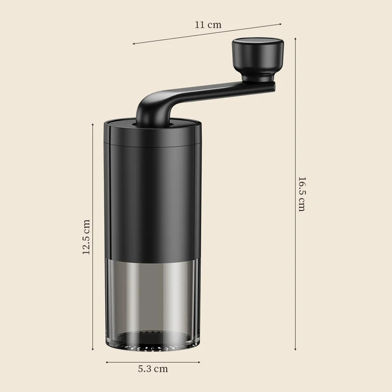 BrewMate Hand-Kaffeemühle | Tragbar & Einstellbar | Keramikmahlwerk | Für Zuhause, Reisen & Outdoor