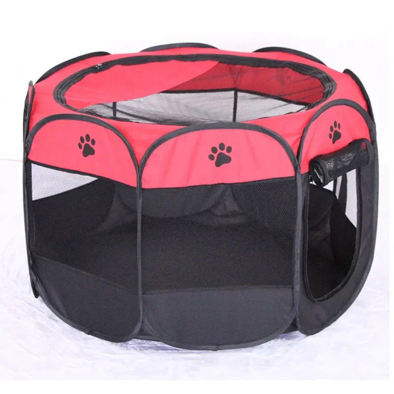 Pawvia Faltbares Katzenzelt | Tragbares Outdoor-Gehege für Katzen & kleine Hunde | Atmungsaktiv & Waschbar | 72×72×45 cm