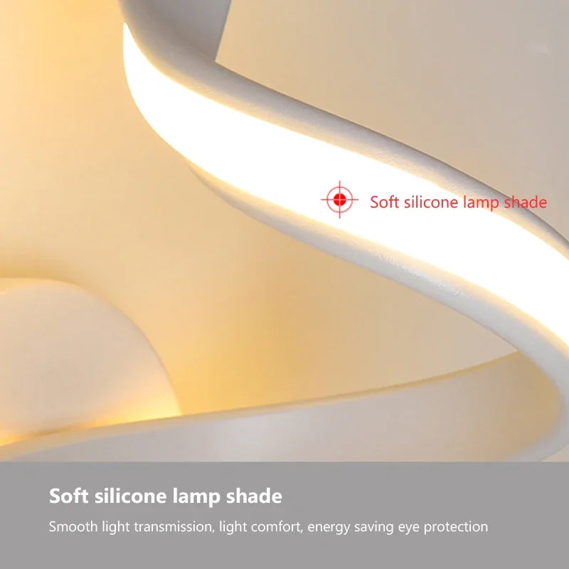 LED Wall Lamp NordLED Wandleuchte | Nordisches Spiral Design | Modern & Energiesparend | Für Schlafzimmer, Flur & Wohnzimmerc Spiral Sconce Light For Stairs Bedroom Bedside Study Hallway Background Indoor Decor Wall Lighting Fixtures