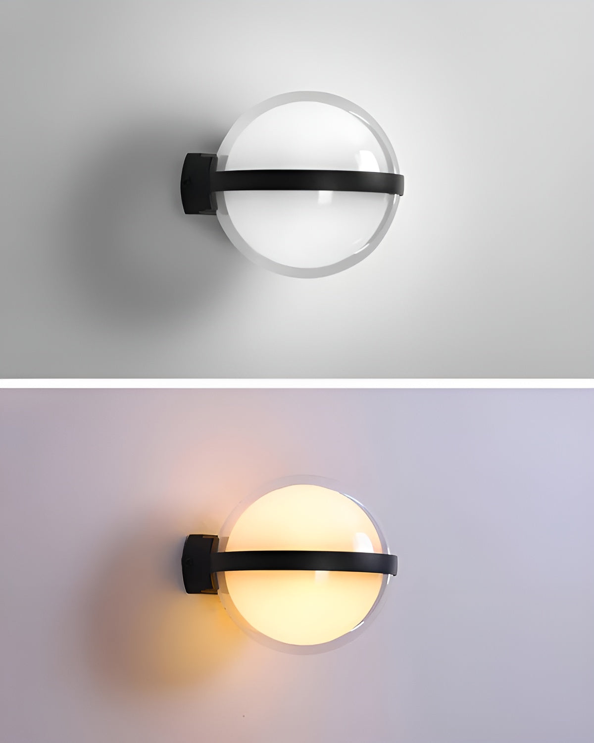 LumiGlobe Außenwandleuchte | Rundes LED-Design | Wetterfest & Energiesparend | Warm- & Kaltweiß
