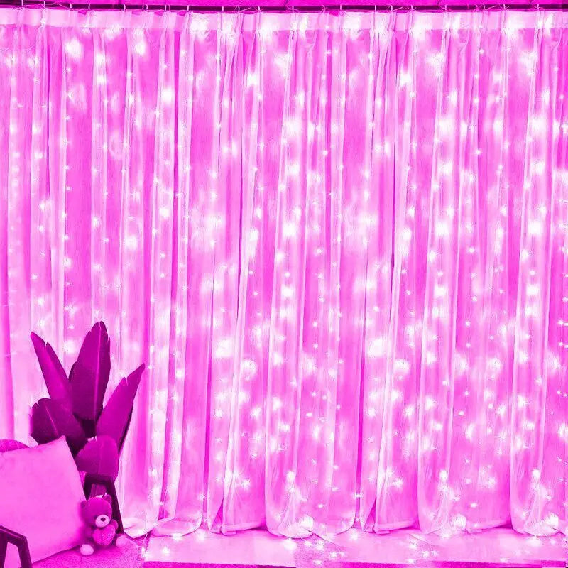 LED Vorhanglichter LumiDrape | USB & Fernbedienung | 8 Modi | 100–600 LEDs | Warmweiß / Weiß / Bunt | Weihnachts- & Partybeleuchtung